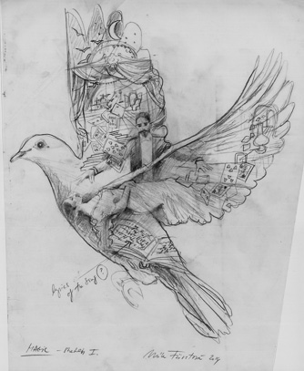 Mila Furstova Artist - Coldplay Sketches. True Love (Coldplay), Sketch  XIII. Pencil on tracing paper, 26 x 28cm, 2014 #art #wingsforcoldplay  #etching #milafurstova