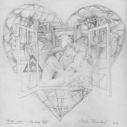 Coldplay Artwork by Mila Furstova - 'True Love II' - Etching — Superstars  Experiences